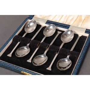 Sterling Silver Coffee Spoons Set With Assay Office Marks Flatware