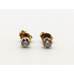 Ct Gold Diamond Studs With Brilliant Cut Diamonds Earrings Jewellery