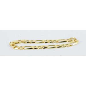 Gold Plated Curb Link Bracelet In Sterling Silver Bracelets Bangles