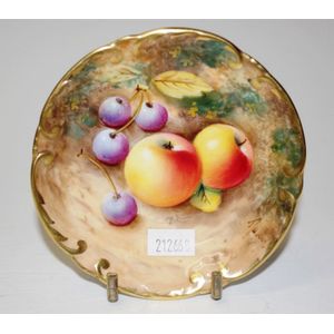 Royal Worcester Fruit Dish Cm Diameter Signed Royal Worcester