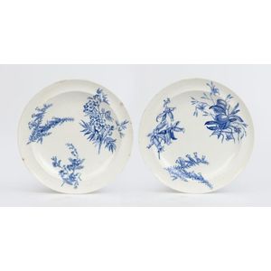 Wedgwood Australian Flora Pair Of Blue Creamware Plates Wedgwood