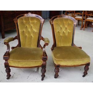 Victorian Marquetry Grandparent Chairs Seating Singles Pairs Threes