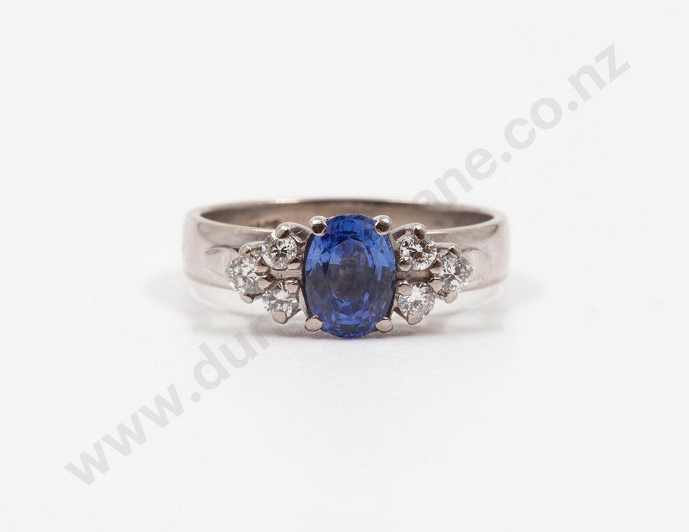 Seven Stone Sapphire And Diamond Bridge Ring Rings Jewellery