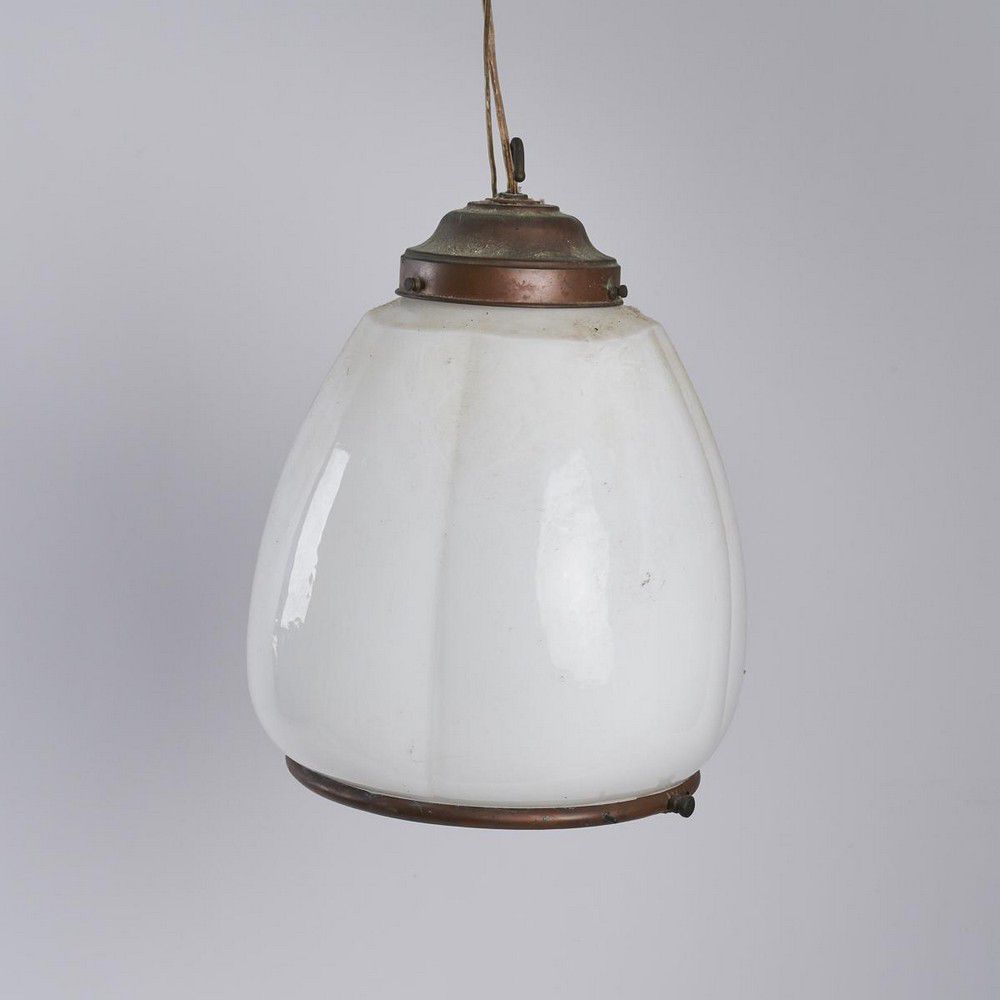 Czech Milk Glass Pendant Light Vintage Charm Ceiling And Pendant Lights Lighting