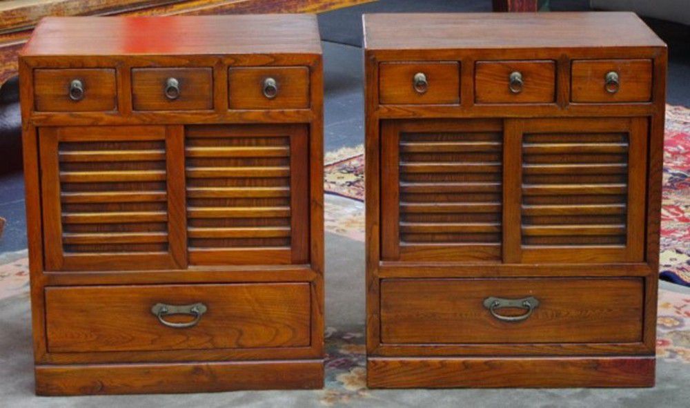 Small Eastern Pair & Cupboards Storage Furniture