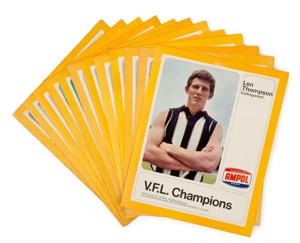 1968 Ampol VFL Champions Folders & 45rpm Records Complete Set ...