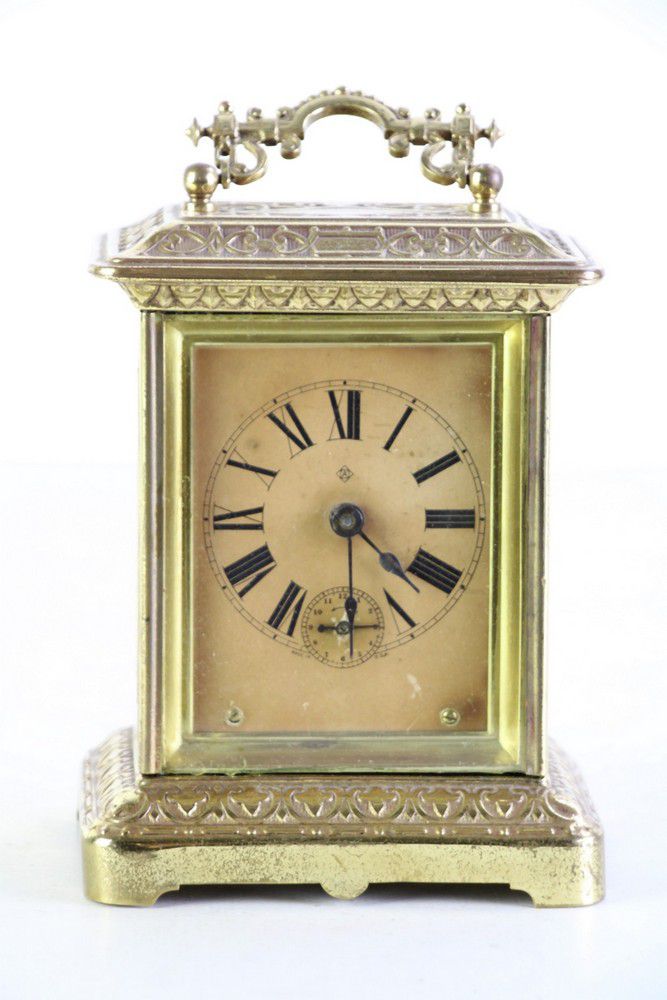 Brass carriage clock, 17 cm - Clocks - Carriage - Horology (Clocks ...