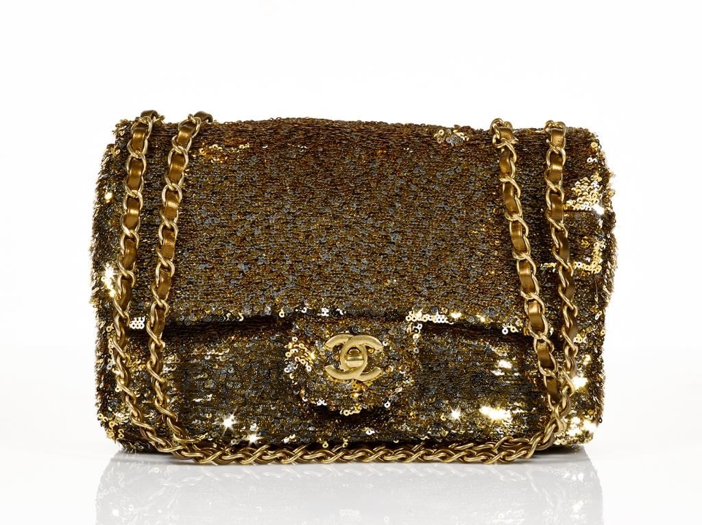 Chanel, Sequin embroidered flap bag, Cruise collection 2015