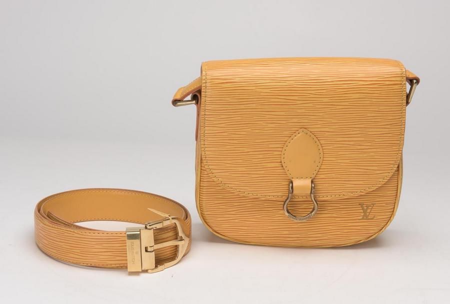 Sold at Auction: Louis Vuitton, Louis Vuitton Brown Epi Leather Sac  Triangle Bag