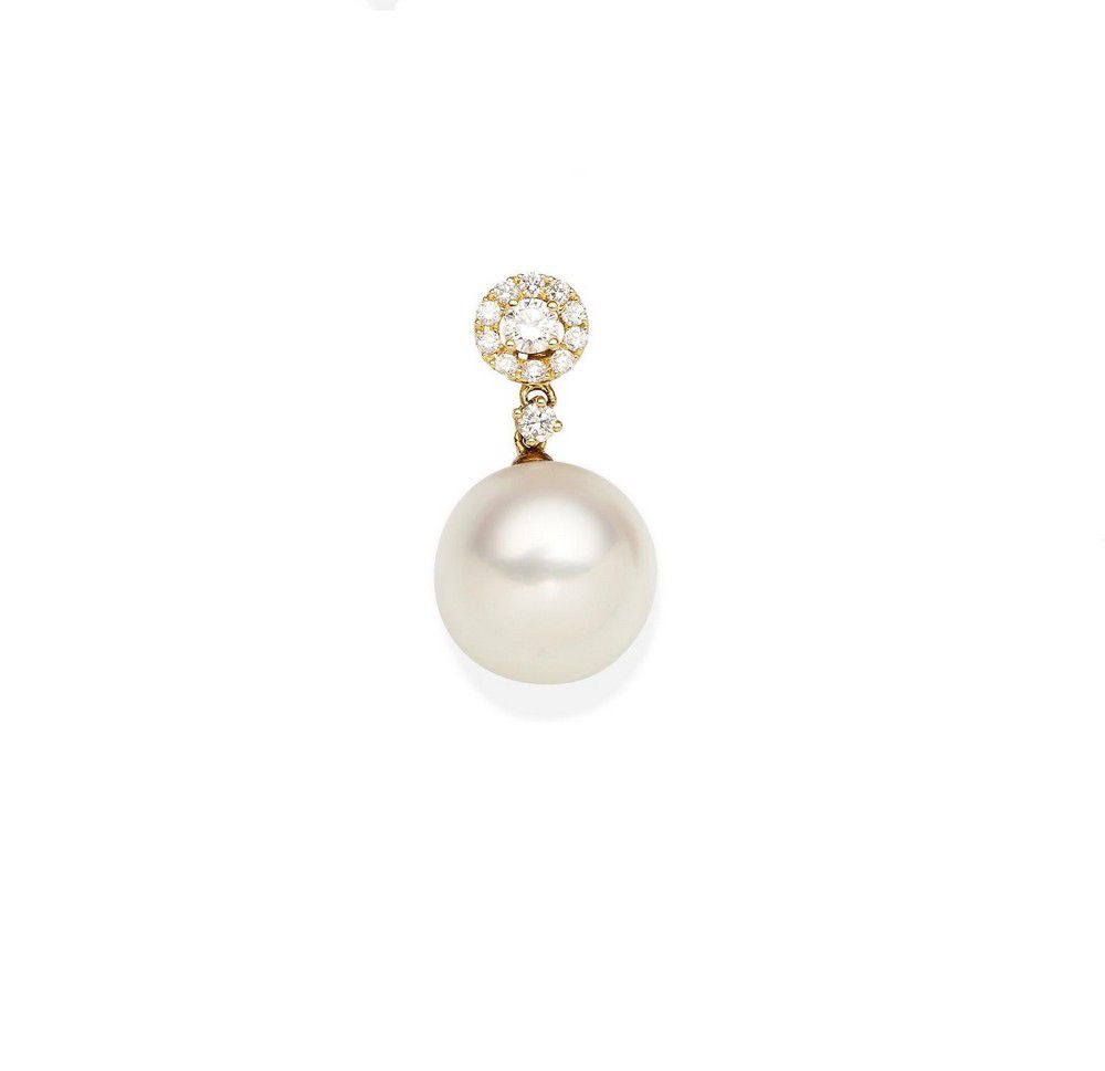 Paspaley Cultured Pearl and Diamond Pendant - Pendants/Lockets - Jewellery