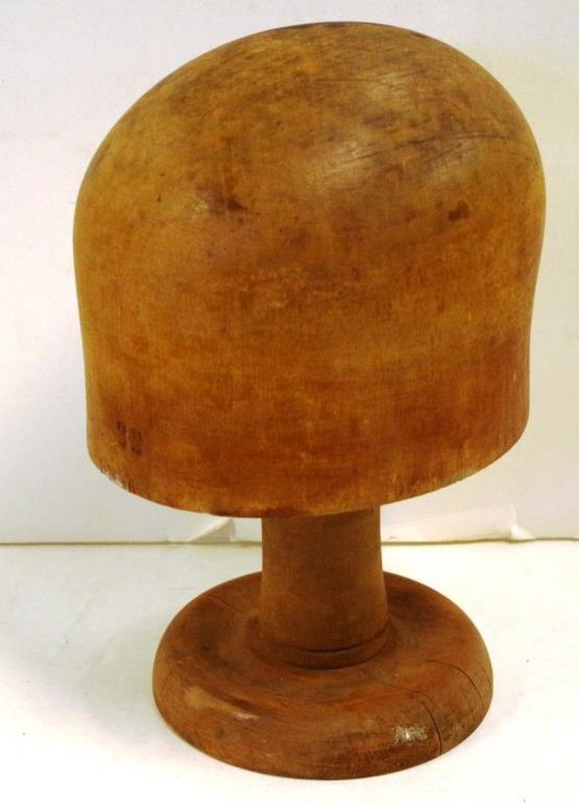 53 cm Millinery Hat Block on Stand - Zother - Small Wooden Items