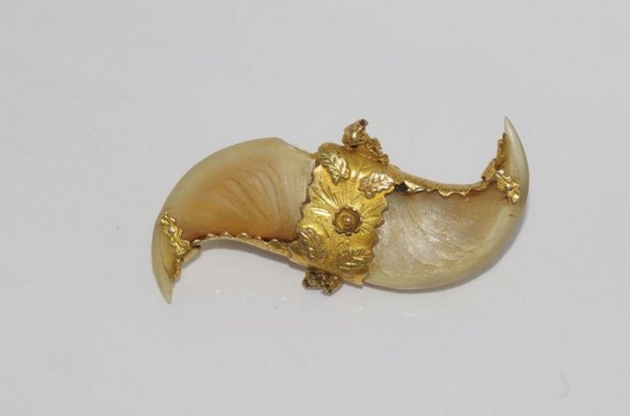 Double Tiger Claw Brooch