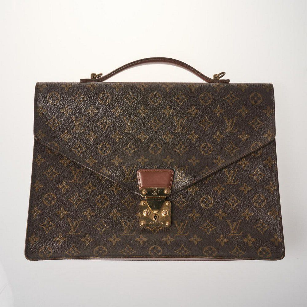 LV Monogram Briefcase with S Lock Closure - Handbags & Purses - Costume ...