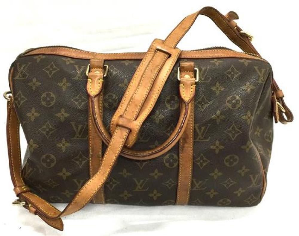 A marked Louis Vuitton, small double handled travel bag, tan… - Luggage & Travelling Accessories ...