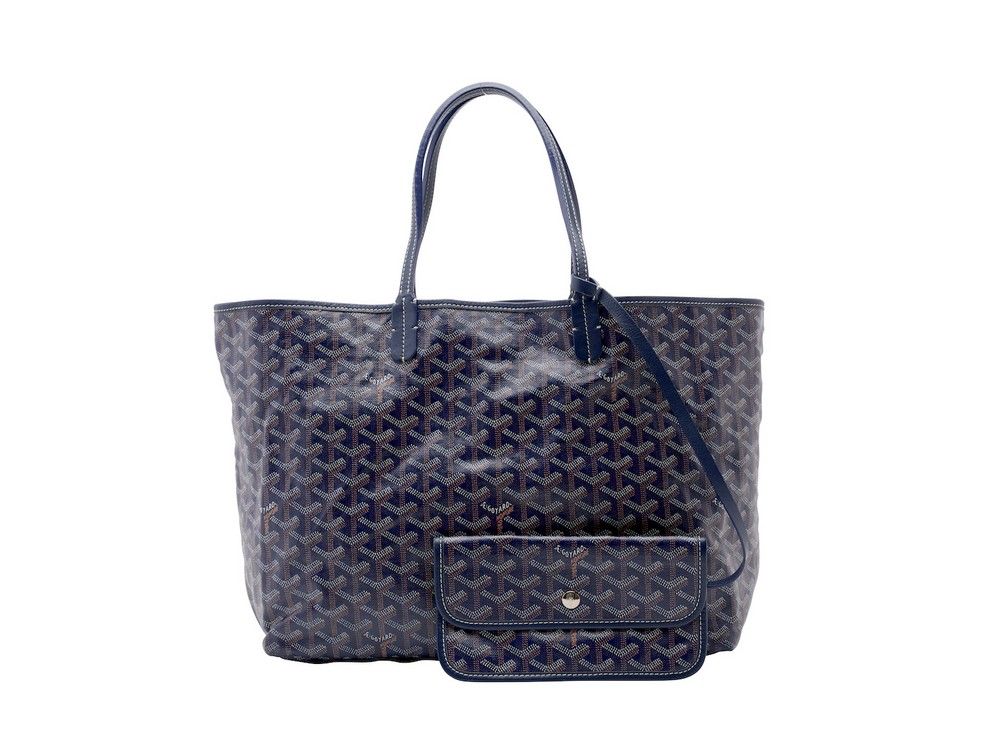 Blue, White, and Tan Goyard Saint Louis Tote Bag - Handbags & Purses ...