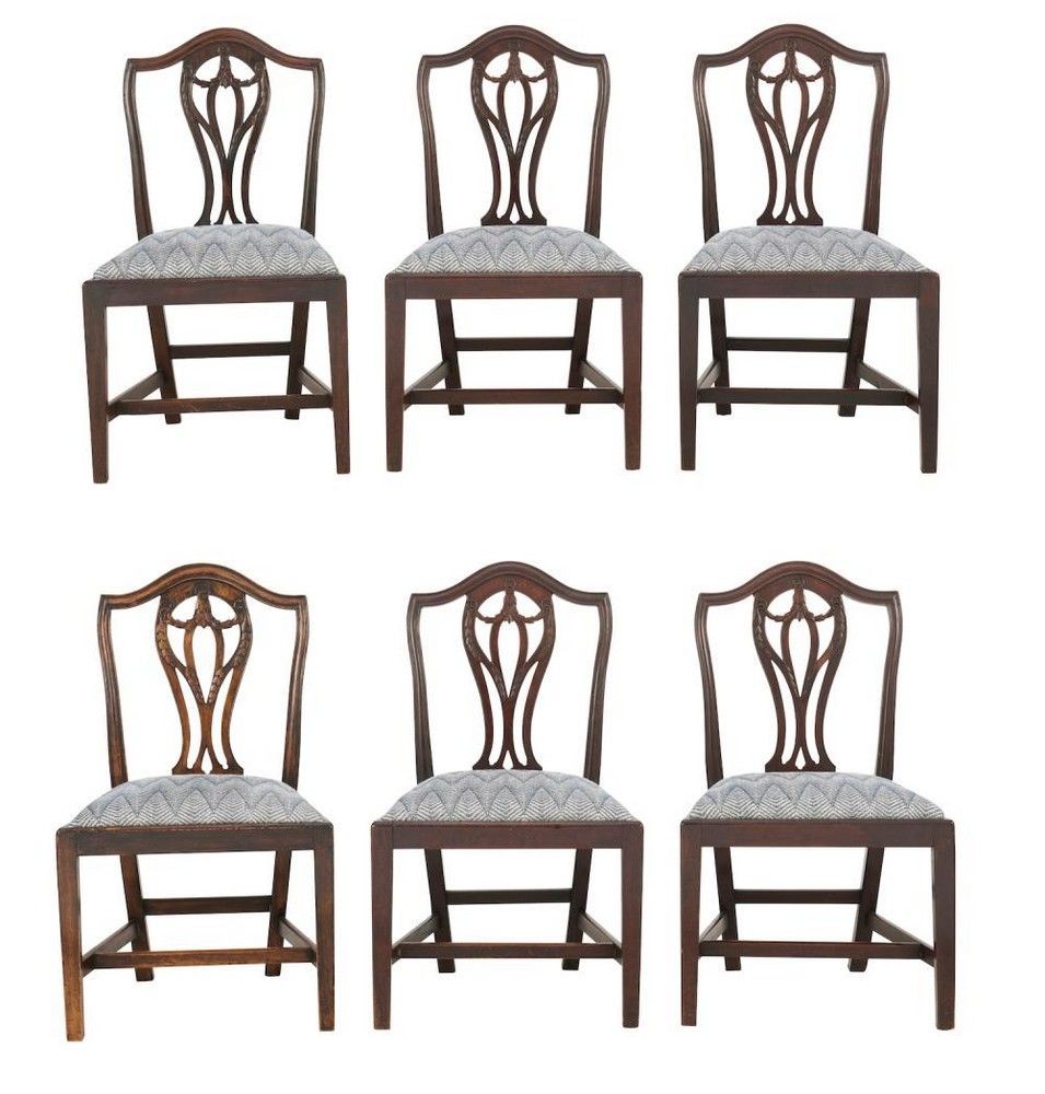 George Iii Mahogany Dining Chairs Late 18th Century Set Of 6