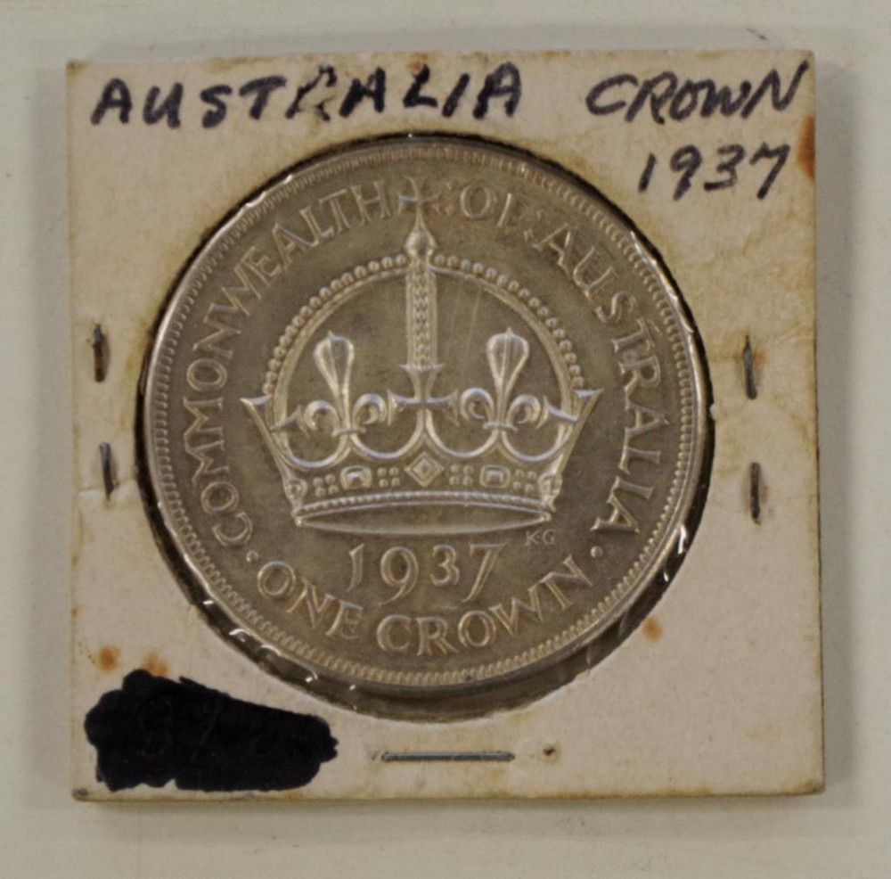 1937 Australian Crown Coin - Coins - Numismatics, Stamps & Scrip