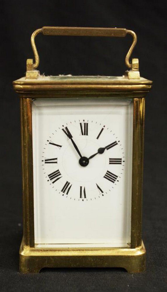 Brass Carriage Clock, Untested, Missing Key - Clocks - Carriage ...