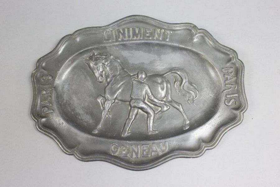 Pewter Horse Plate from Geneau Paris - Pewter - Metalware