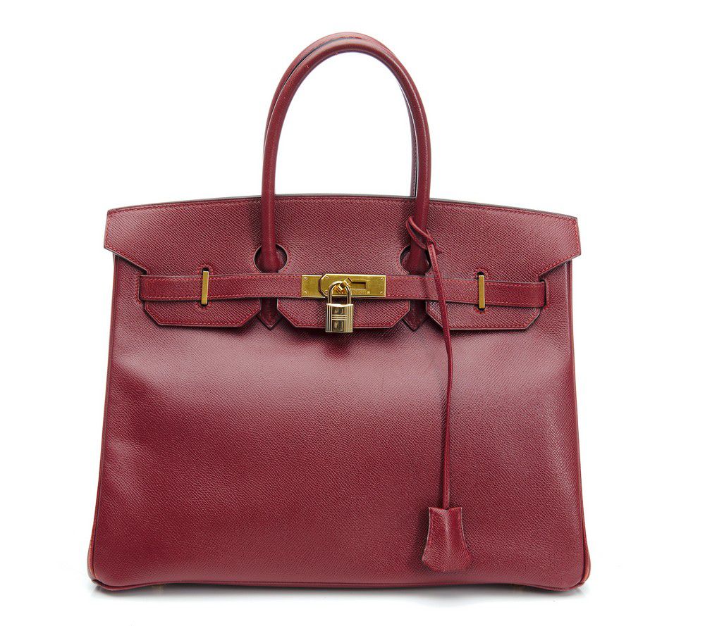 Hermes Birkin 35 Rouge H Courchevel Leather - Excellent Condition ...
