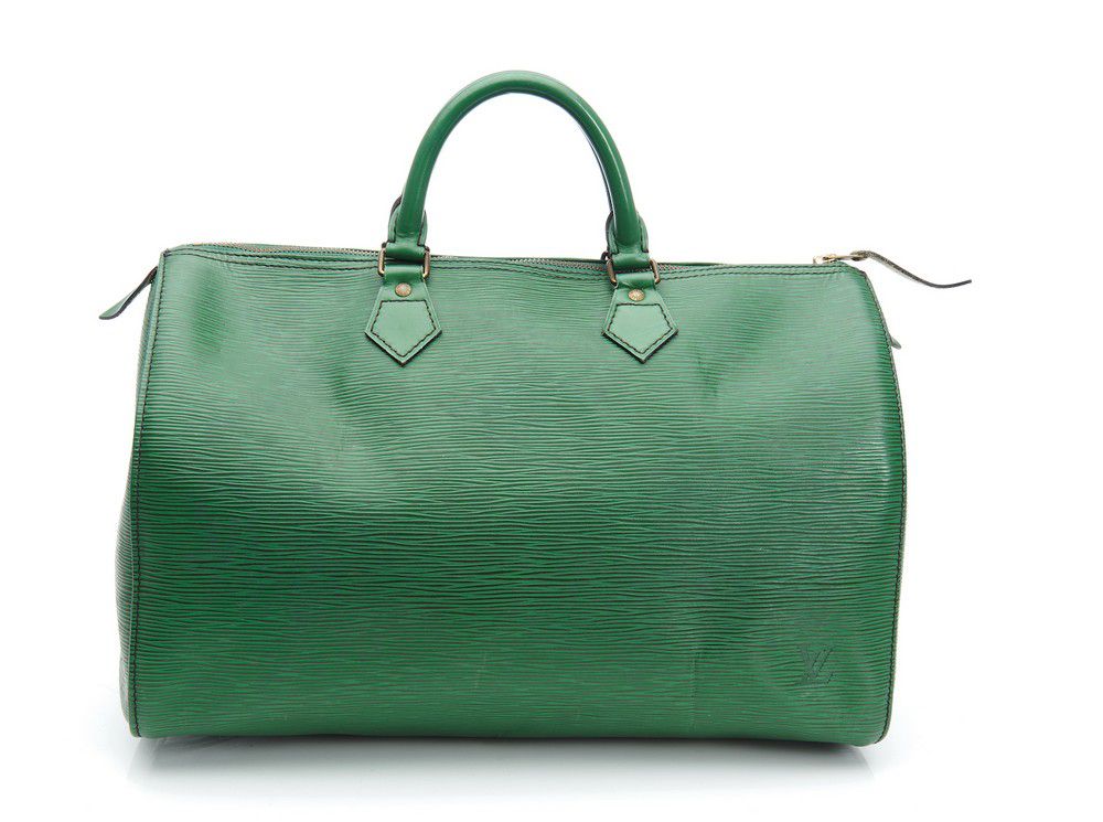 Green Epi Leather Louis Vuitton Speedy 35 Handbag - Handbags & Purses ...