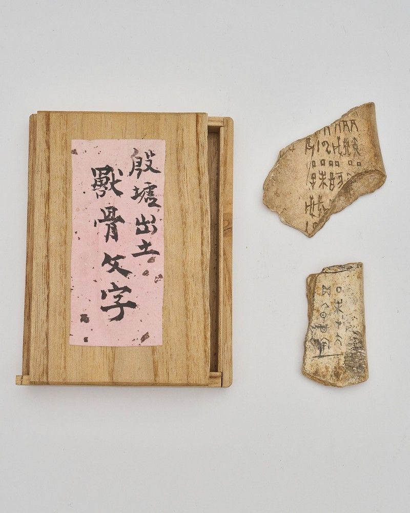 Two oracle bone fragments, Late Shang dynasty, one of a… - Zother ...