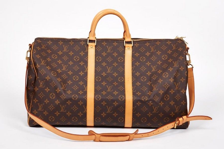 Louis Vuitton, Keepall travel bag, monogram canvas, natural… - Luggage & Travelling Accessories ...