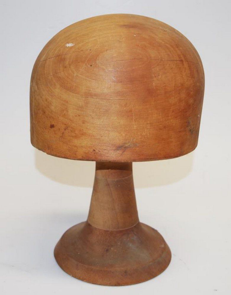Wooden Hat Block and Stand - 28cm Height - Zother - Small Wooden Items