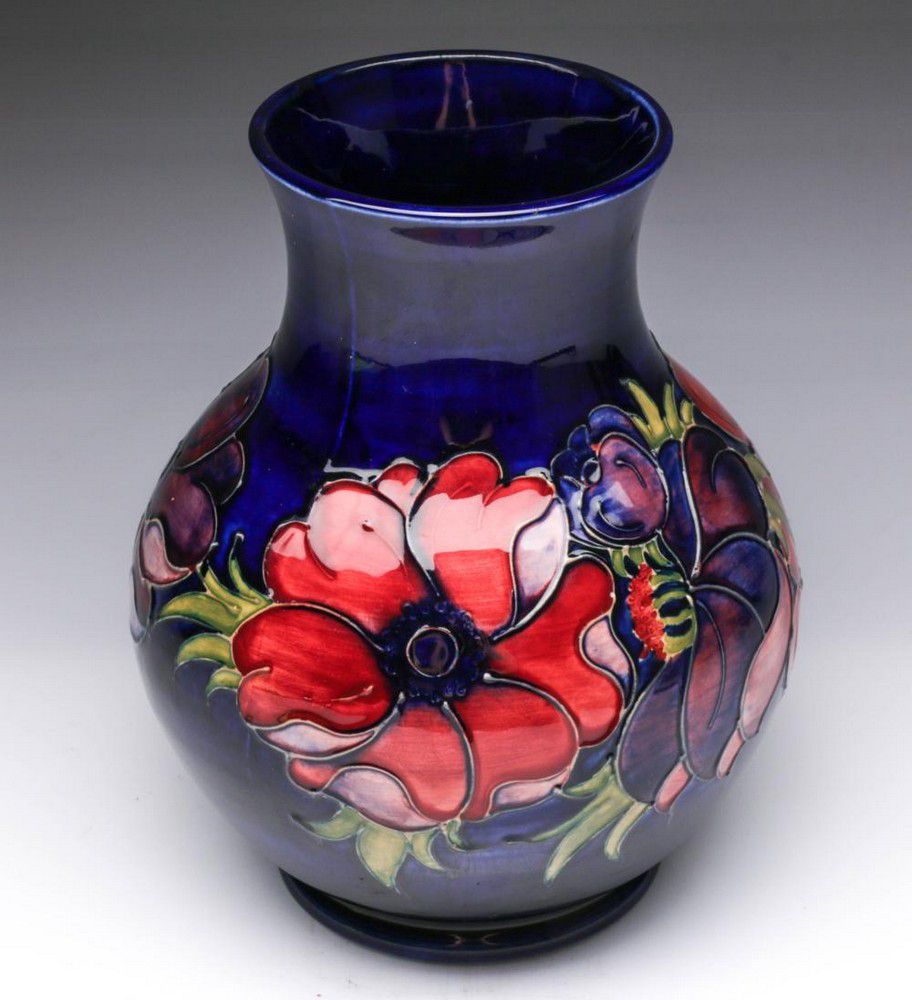 Moorcroft Anemone Vase - 24cm Height - Moorcroft - Ceramics