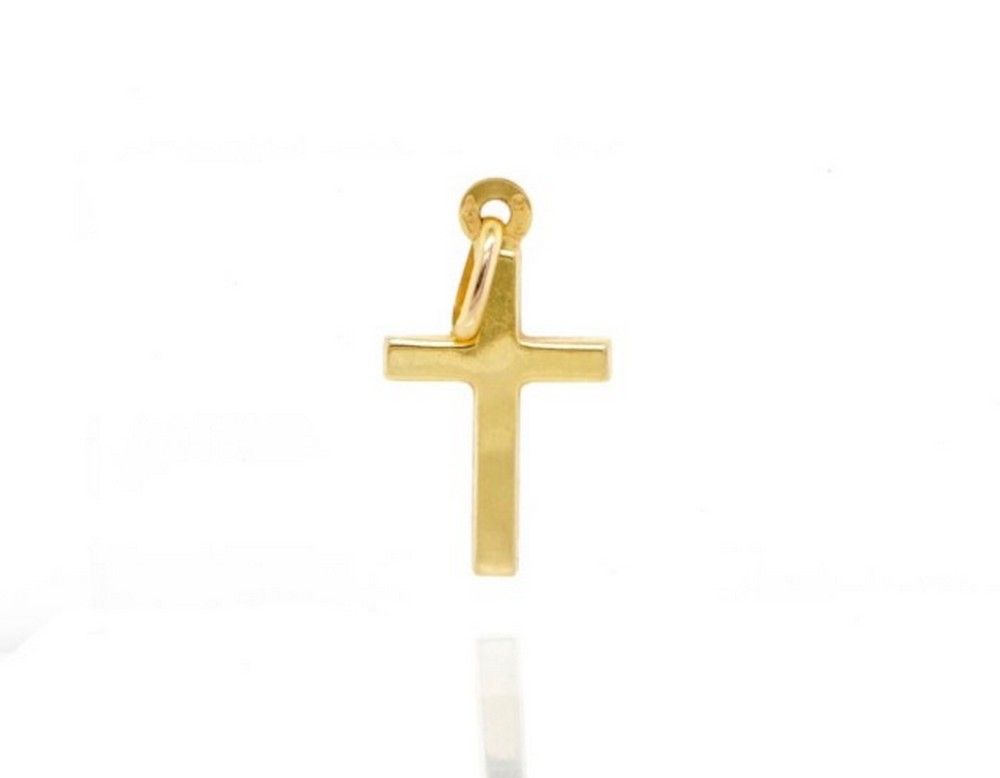 9ct yellow gold cross Italian 375 marks, weight 0.6 grams - Pendants ...