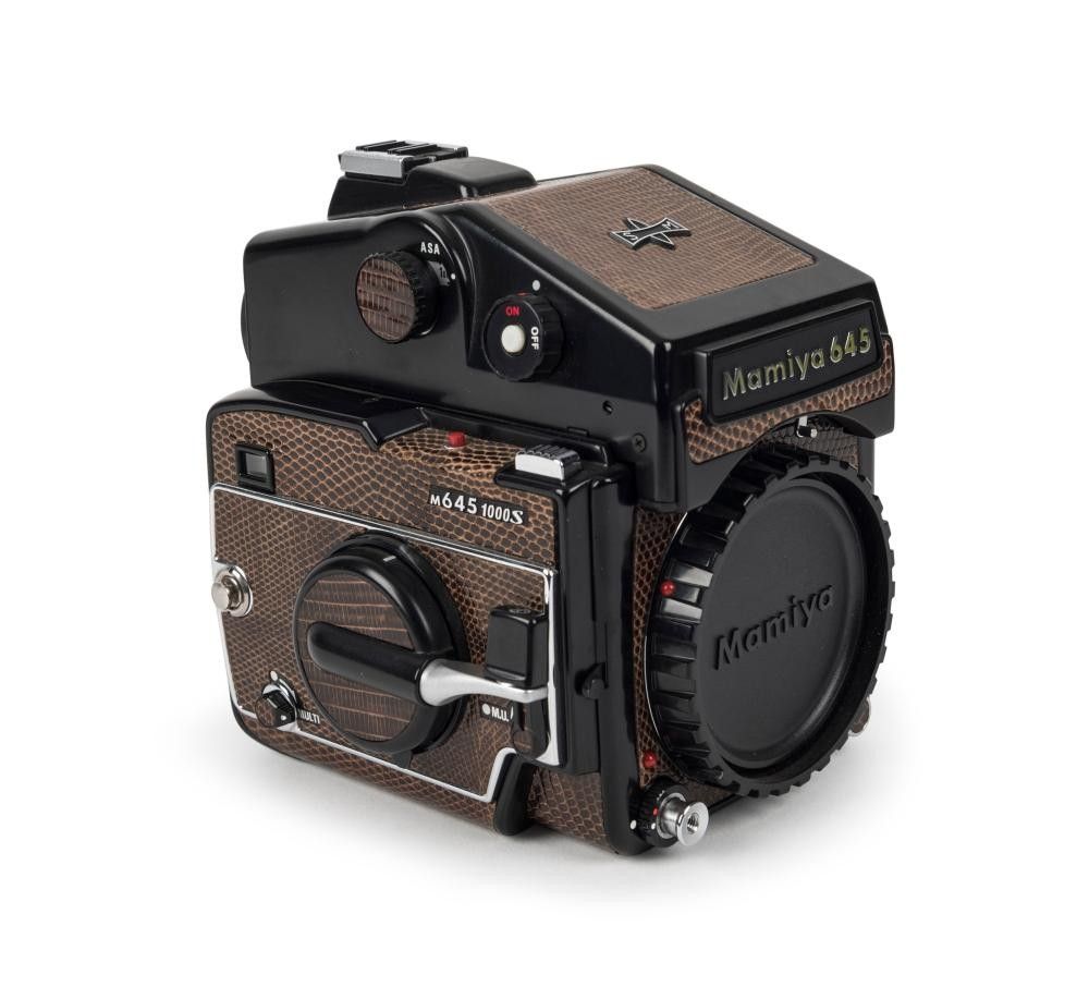 Mamiya: Mamiya M645 1000S 'Jubilee' special edition gold-plated 