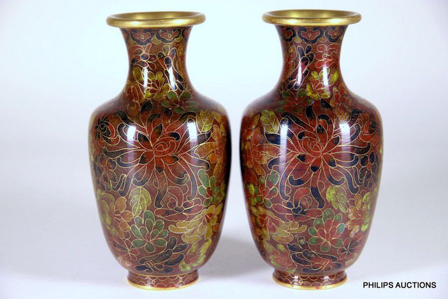 Vases vintage cloisonne Can You