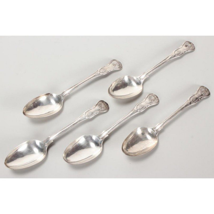 Victorian Sterling Silver Serving Spoons, London 1871, Kings Pattern ...