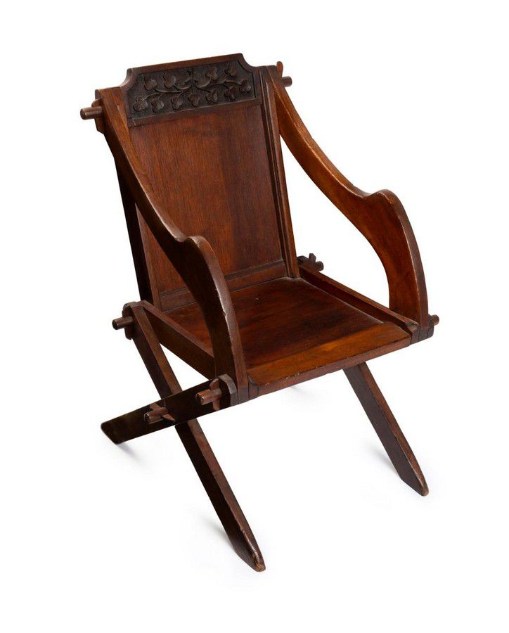 Victorian Cedar Arts and Crafts Chair by W. Stow Seating Singles