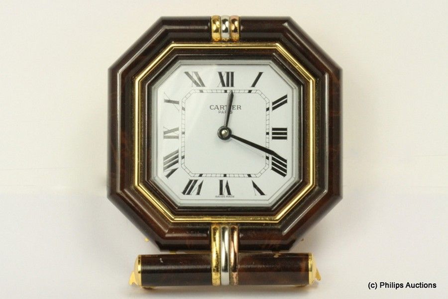 A Must de Cartier travel alarm clock 