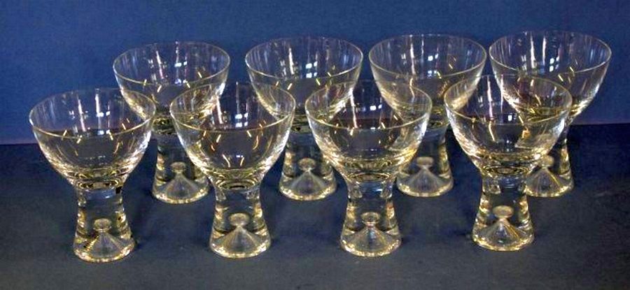 Set of 8 Princess Glasses by Holmegaard - Scandinavian - Named ...