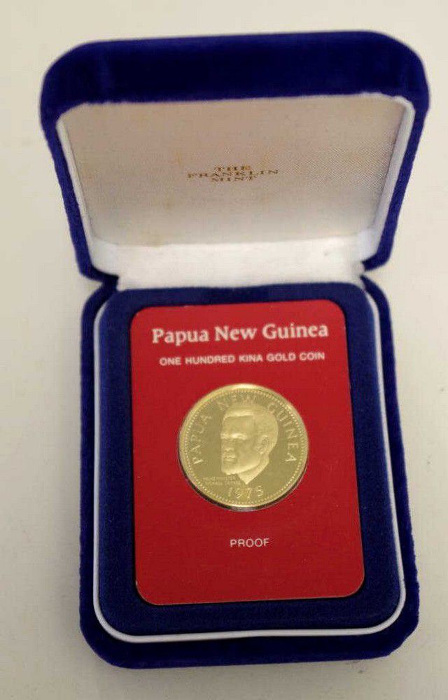 1975 PNG 100 Kina Gold Proof Coin - Coins - Numismatics, Stamps & Scrip