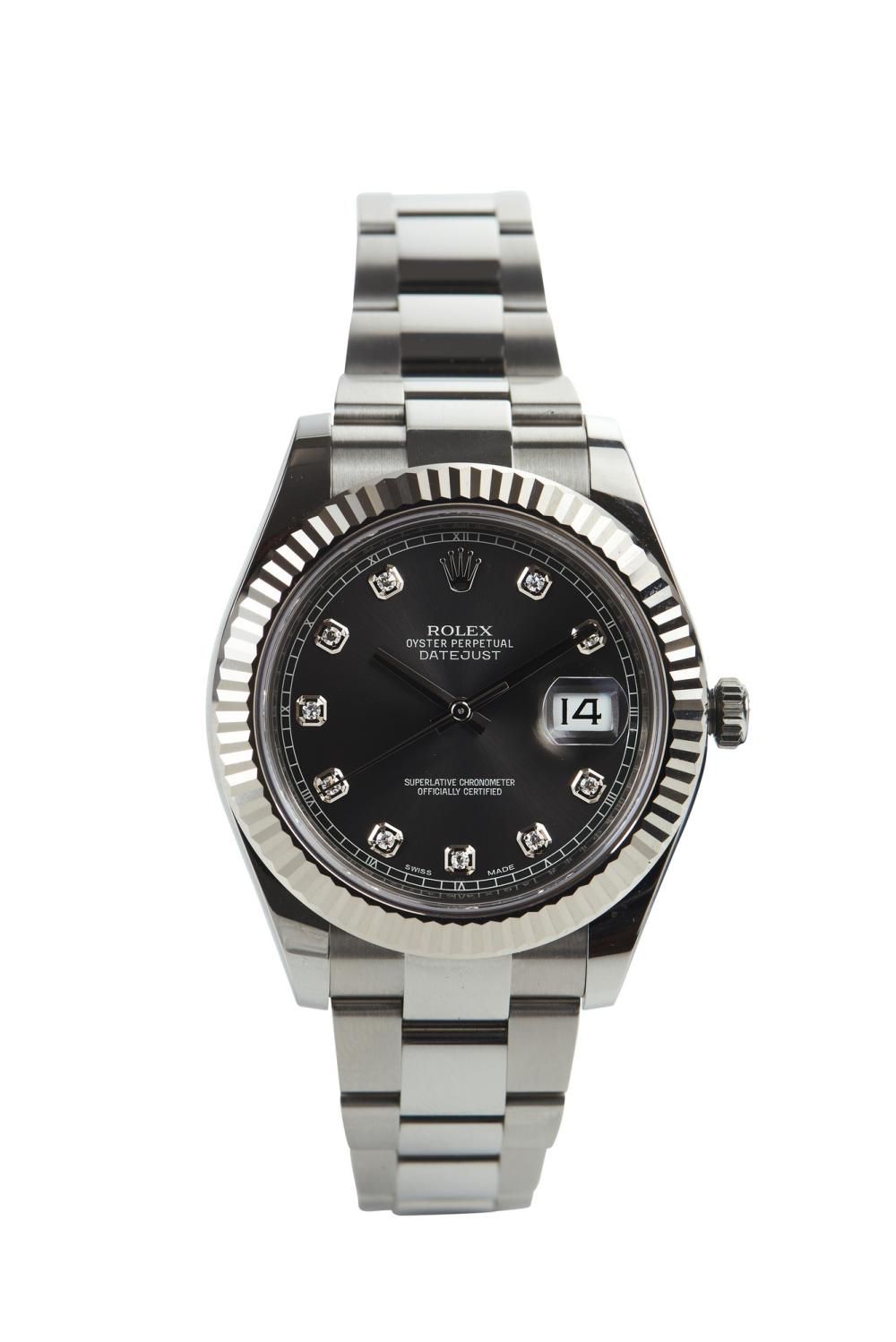 A Rolex Oyster Perpetual Datejust Superlative Chronometer Watches 
