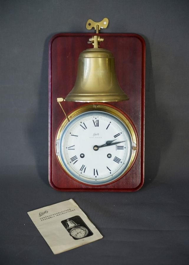 Schatz Ships Bell Clock with Wall Plate and Key - Nautical Equipment -  Office, Workshop & Farm