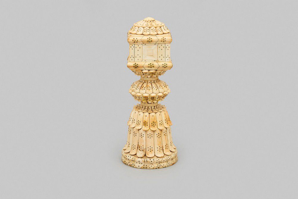 Gujarati Bone Plaque Charpai Leg, 17/18th Century Zother Oriental