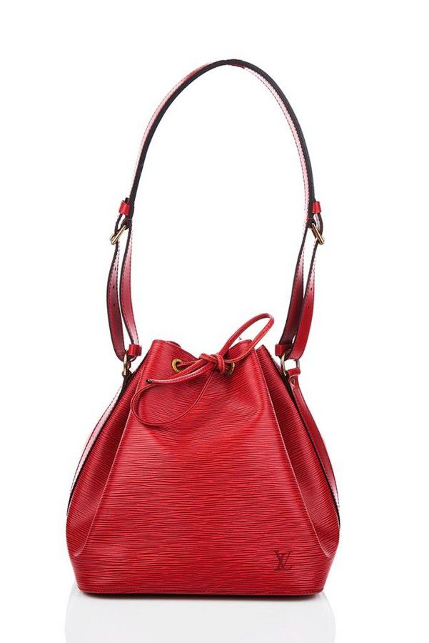 Red Epi Leather Louis Vuitton Noe Bucket Bag - Handbags & Purses ...