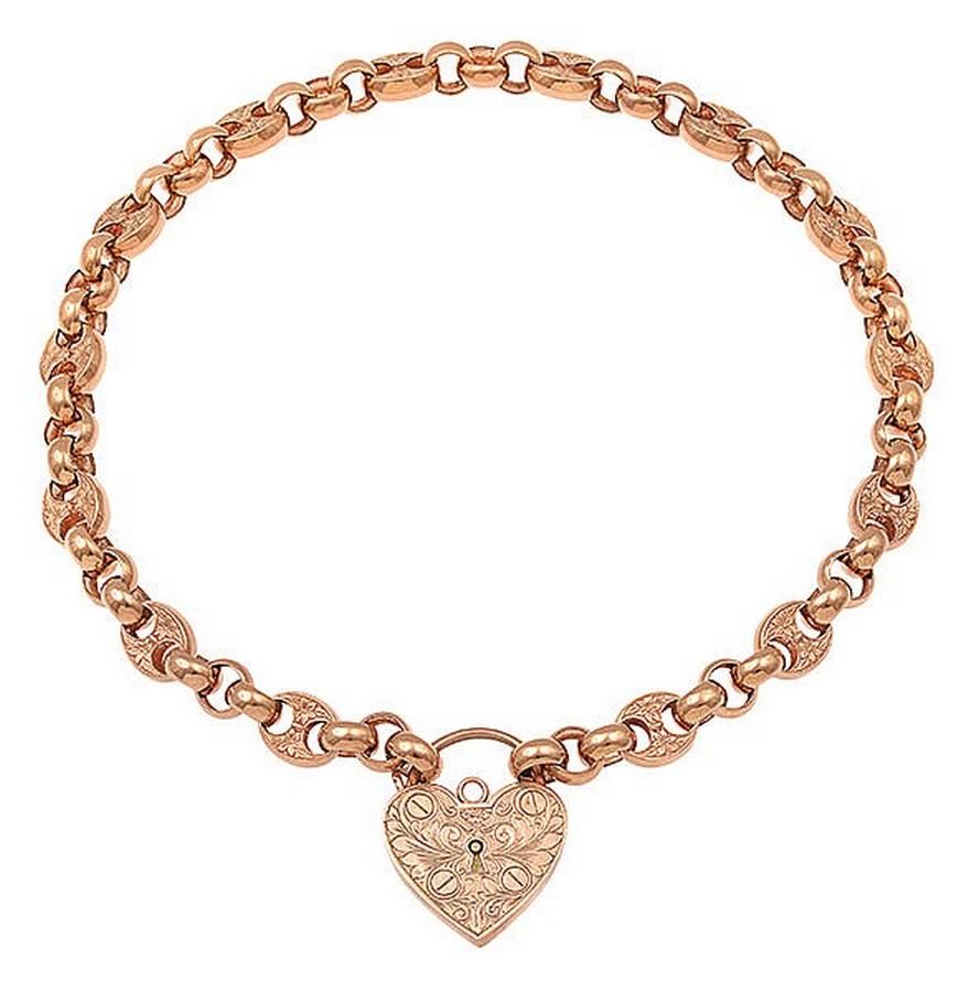 thumbnail image 2 of 925 Sterling Silver Belcher Antique Padlock Necklace – 50cm Chain, Filled, Silver 2 of 3
