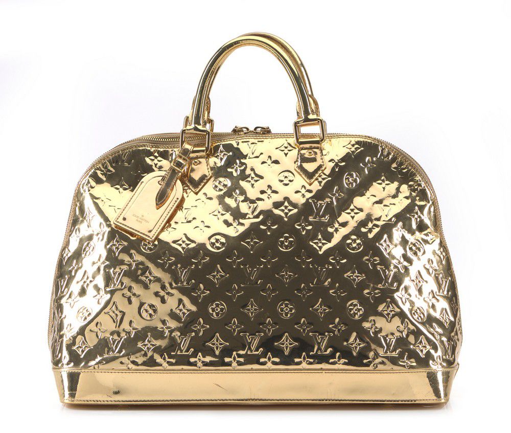 Gold Monogram Louis Vuitton Mirror - Handbags & Purses - Costume