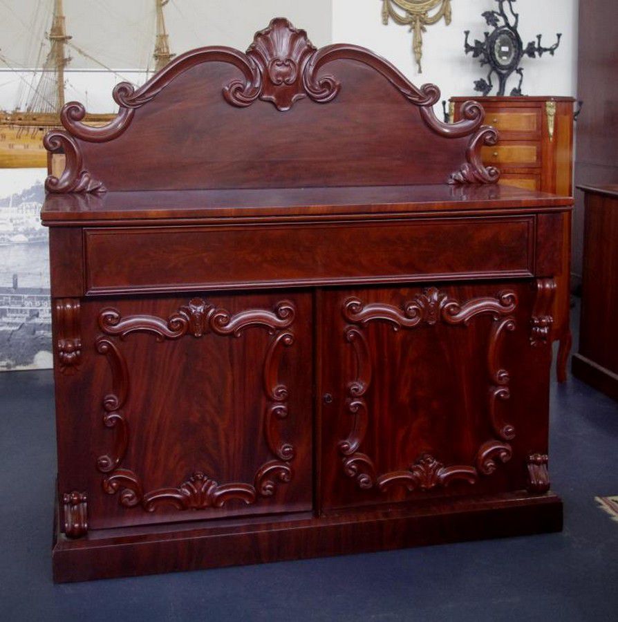Victorian Carved Mahogany Sideboard - Cabinets & Cupboards - Storage ...