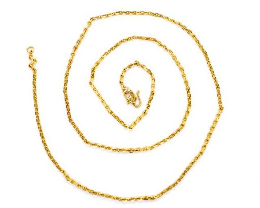 Oriental Marked Yellow Gold Trace Chain, 46cm, 7.5g - Necklace/Chain ...