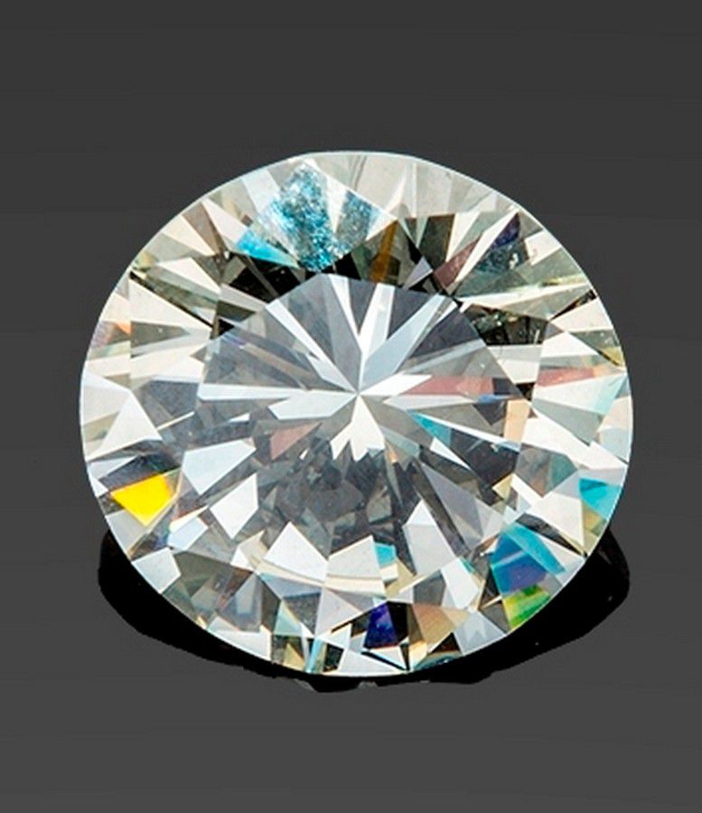 Unset 7.4ct Round Brilliant Diamond - Unmounted / Loose Stones - Jewellery