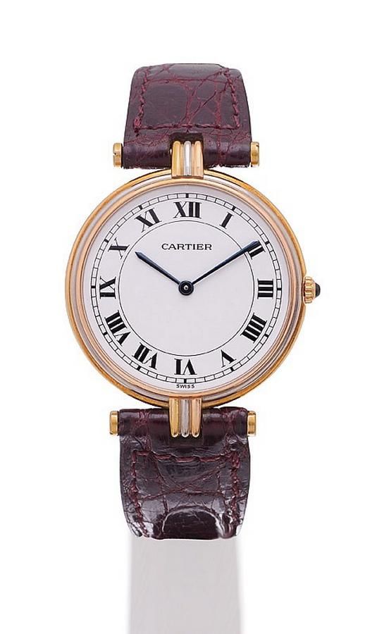 Cartier Tri-Colour Gold Wristwatch with Secret Signature - Watches ...