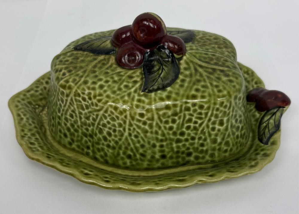 Shorter & Son Cabbage Design Butter Dish - Vintage Kitchenware ...