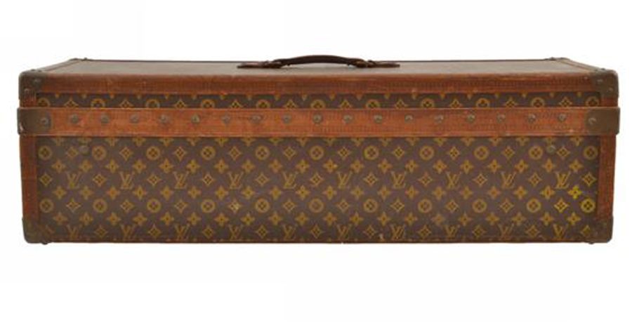 A rare library trunk by Louis Vuitton, produced as a limited… - Luggage & Travelling Accessories ...