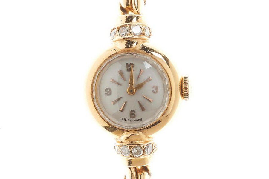 Longines 18ct Gold & Diamond Lady's Wristwatch - Watches - Wrist ...